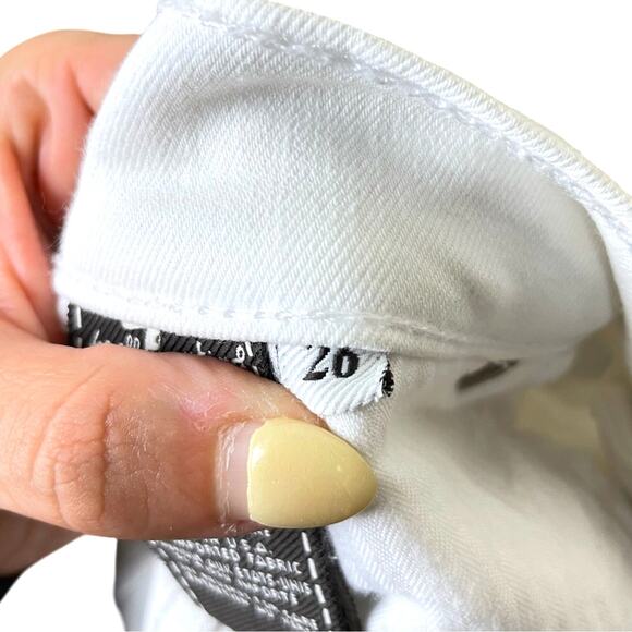 7 for all Mankind The Skinny White Denim Low Rise Classic Basic Slim Jeans - Picture 7 of 9
